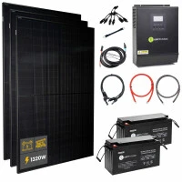 EasyAutark 1200Wp Solar / 3000W AC Solar-Komplettpaket Inselanlage