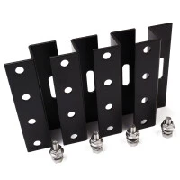 WATTSTUNDE® 100mm Aluminium Z-Winkel HSZ100 Schwarz Halterung