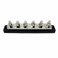 WATTSTUNDE® Busbar 6xM8 300A / 70V Schwarz